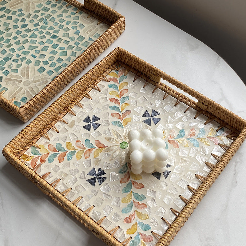 Women's decorative mosaic serving platter set Bowlift