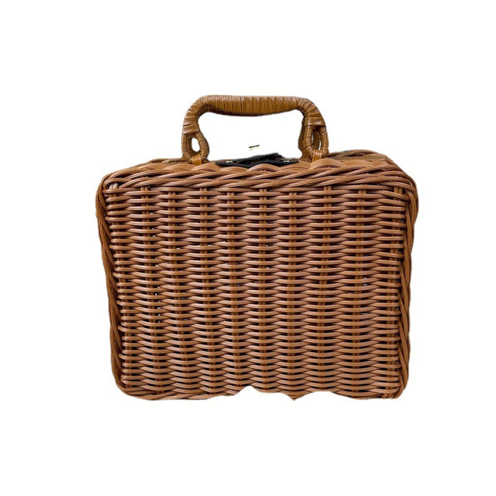Women braided cosmetic and storage case Bowlift
