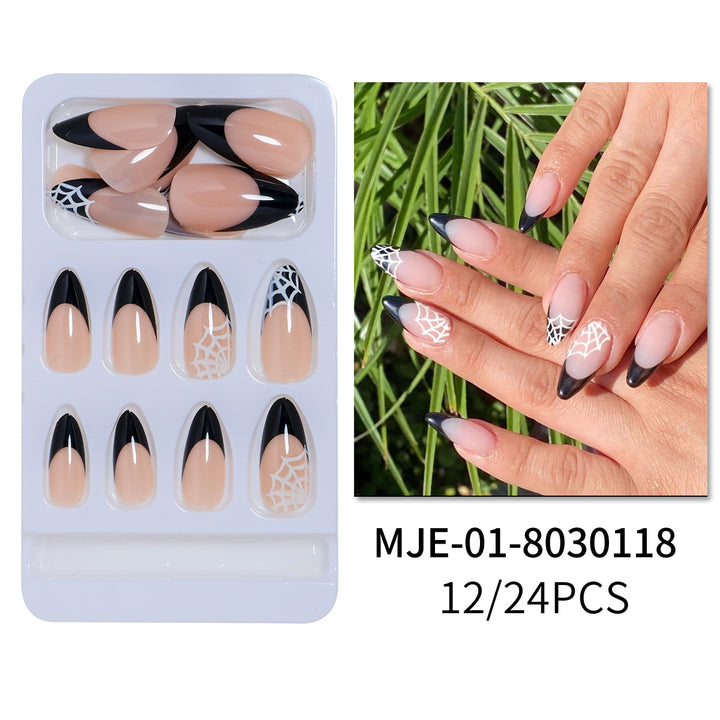 Artistic Abstract Press-On Nail Set Bowlift