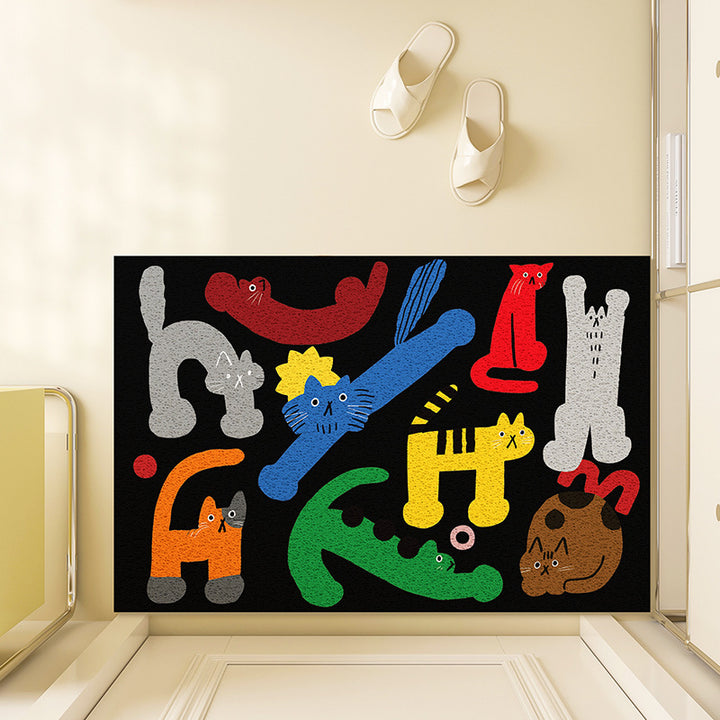 Unisex Playful Illustrated Welcome Mat Bowlift