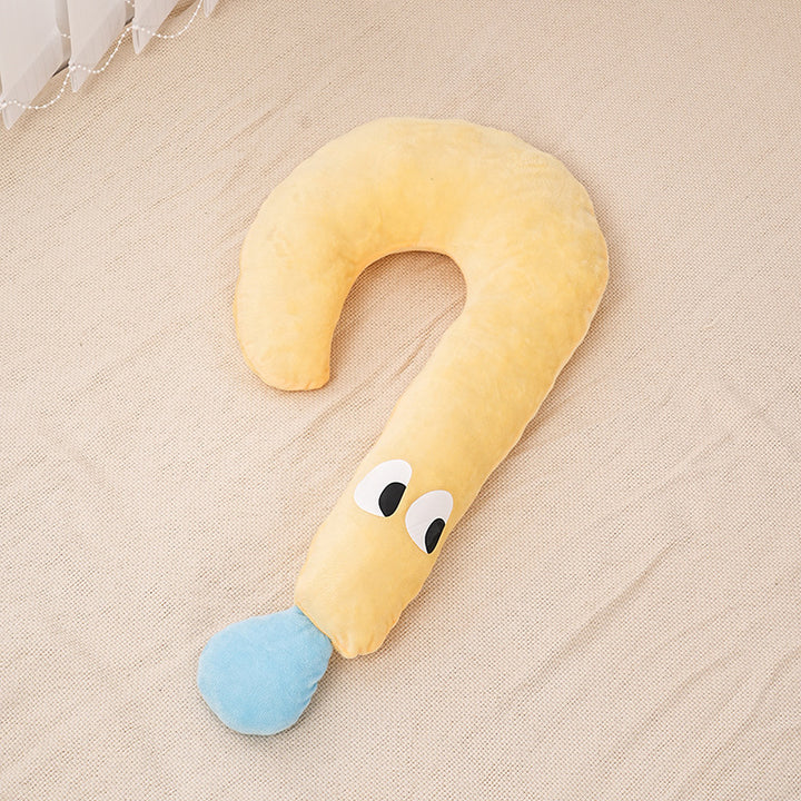 Plush Ergonomic Question-Mark Travel Neck Pillow Bowlift