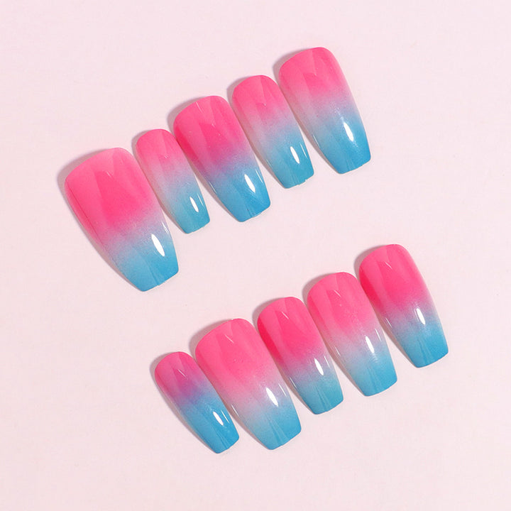 Gradient Press-On Nail Set Bowlift