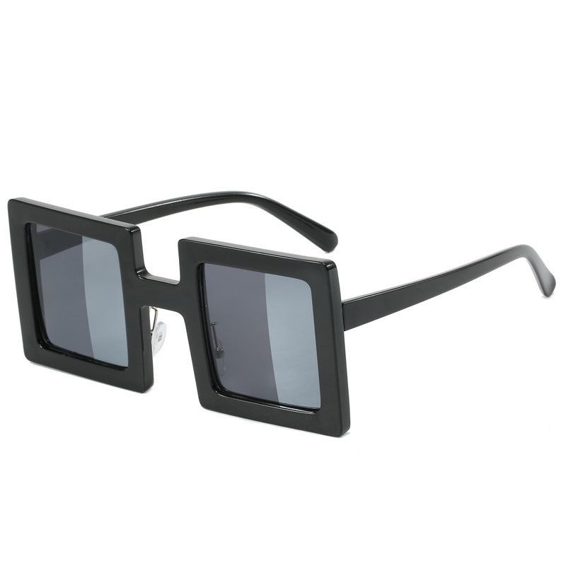 Women's fashionable square sunglasses with a unique, clear design Bowlift