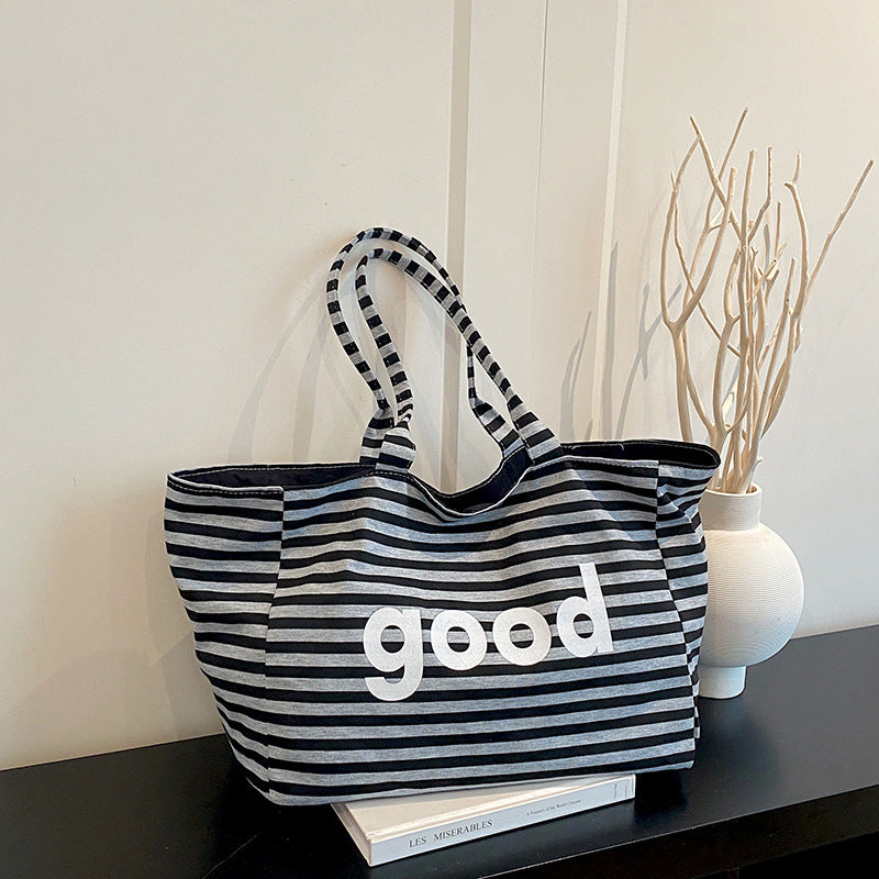 WoSpacious Canvas Beach Tote Bag Bowlift