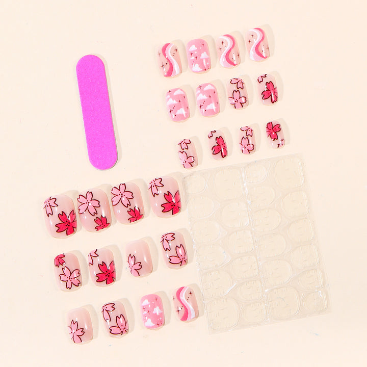 Floral Design Nail Art Kit Bowlift