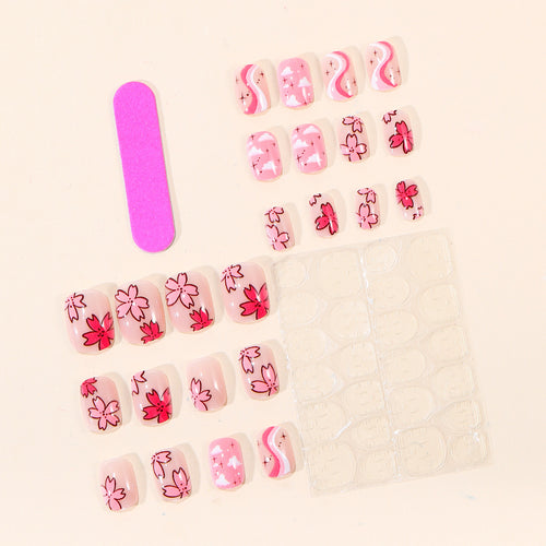 Floral Design Nail Art Kit Bowlift