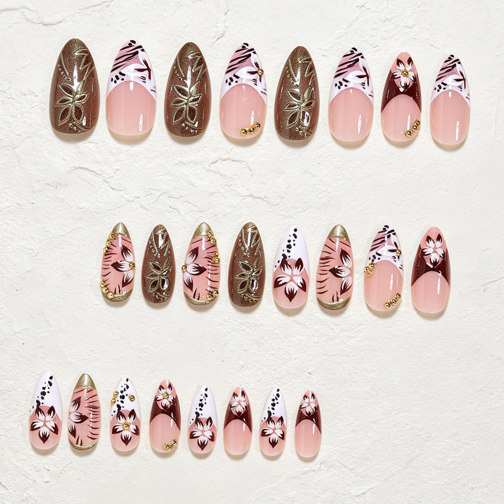Artistic Long Stiletto Nail Design Bowlift