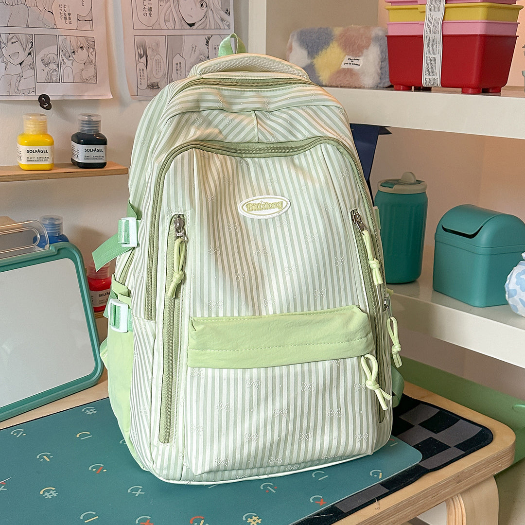 Stylish Striped Backpack Bowlift
