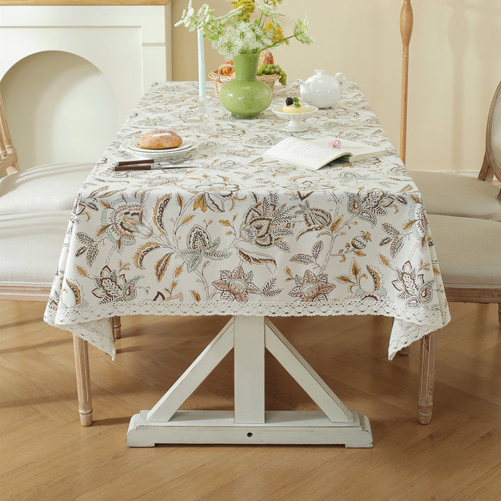 Floral Print Tablecloth