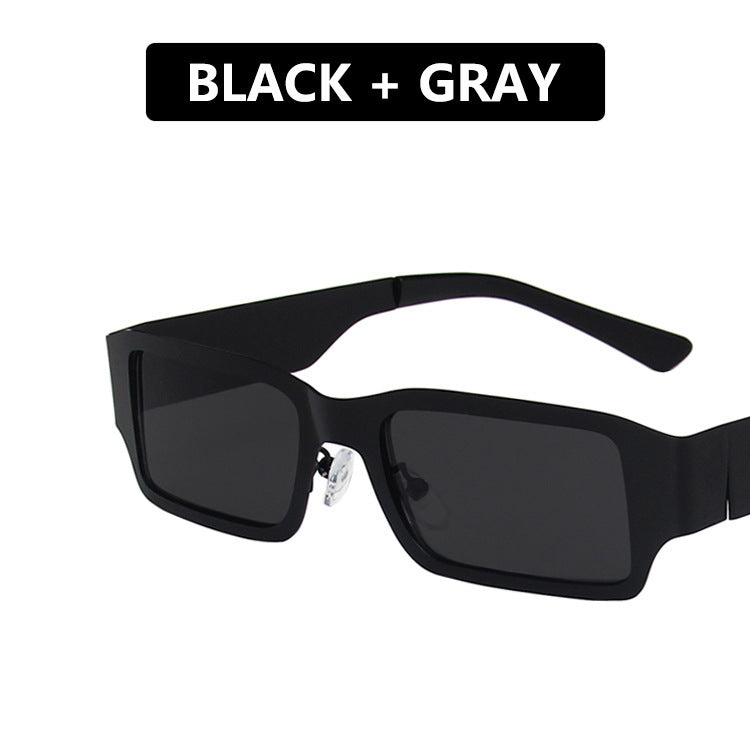 Women's geometric sunglasses with protective UV filter and sturdy metal frame Bowlift