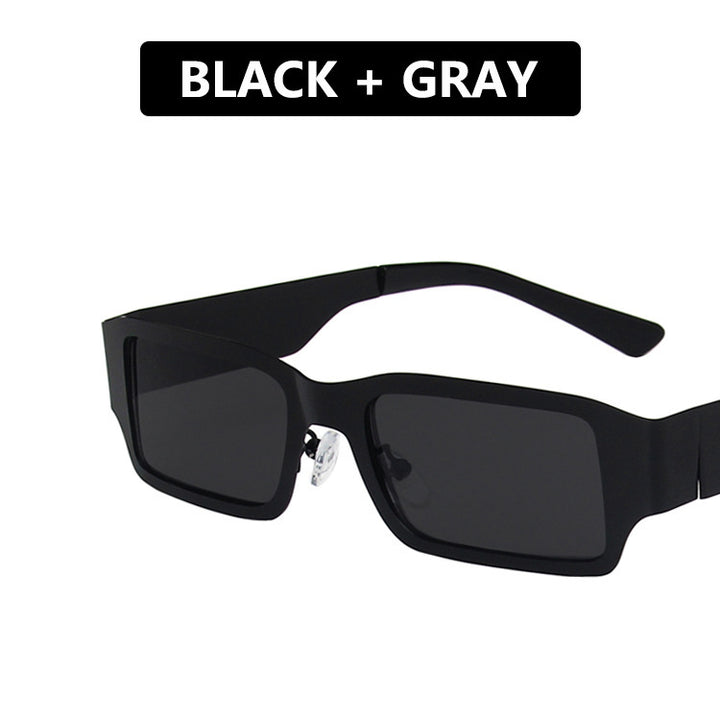 Women's geometric sunglasses with protective UV filter and sturdy metal frame Bowlift