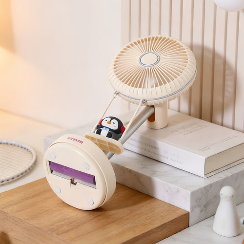 Women's Portable USB Desk Fan with Cute Design Bowlift
