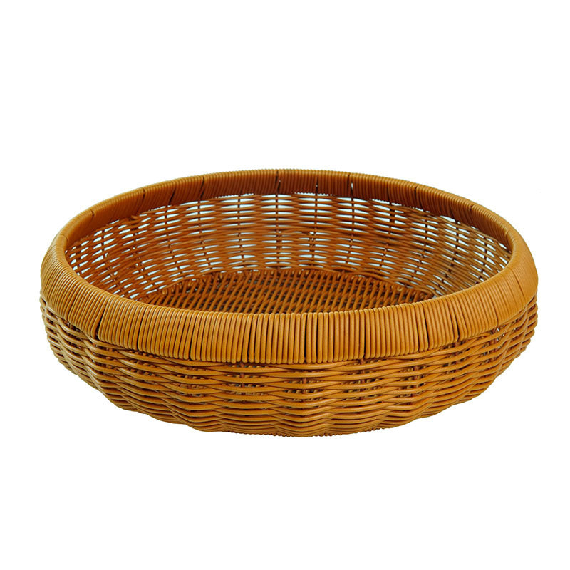 Women's round basket made of braided material Bowlift