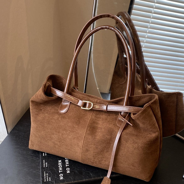 Suede Tote Bag Bowlift