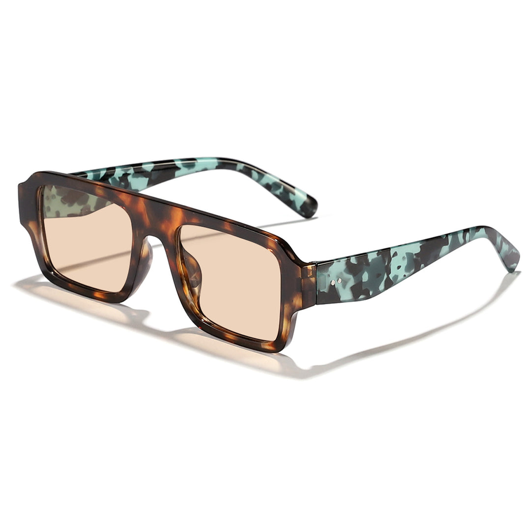 Women's modern square sunglasses with sturdy plastic frame Bowlift
