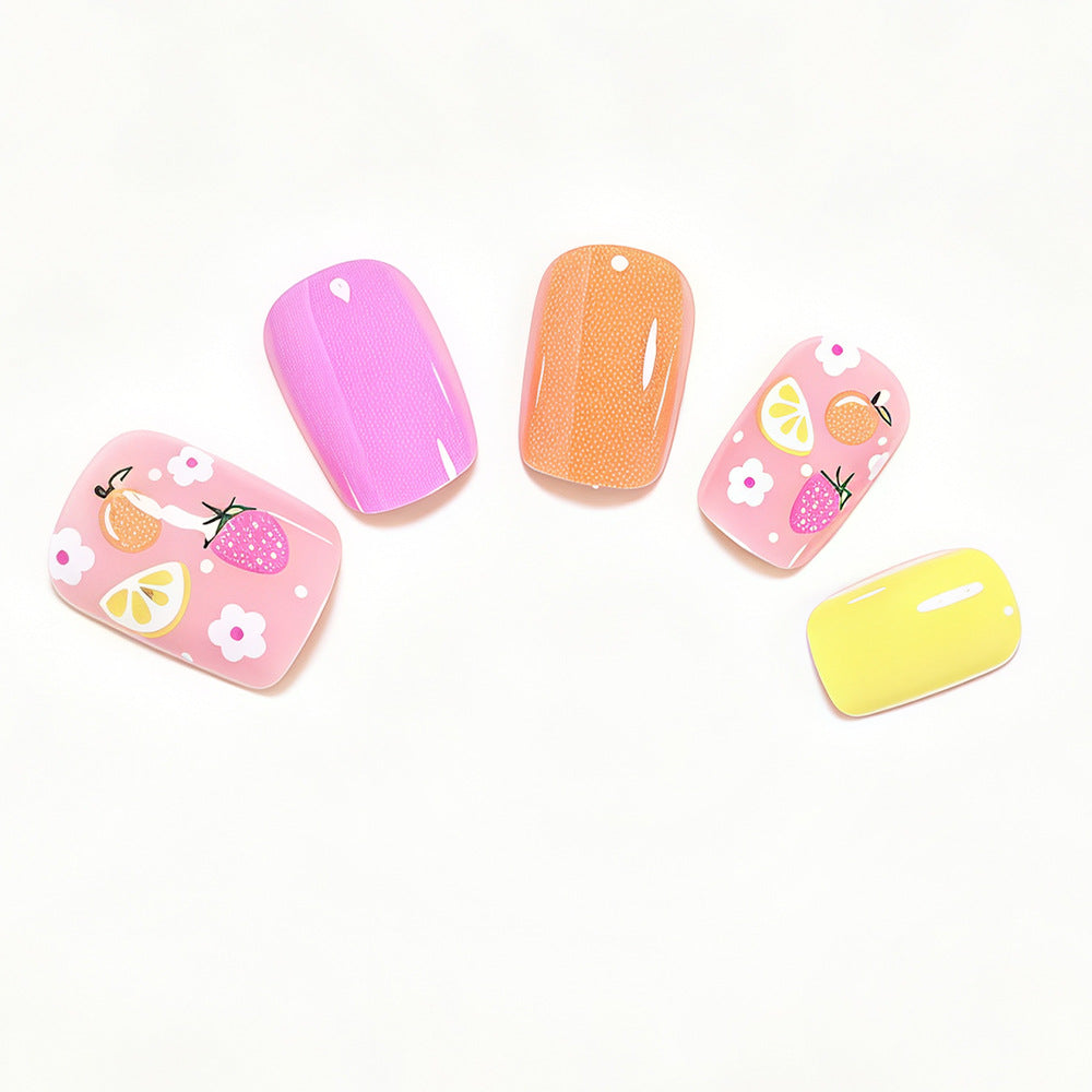 Fruit-Inspired Press-On Nail Art Set Bowlift