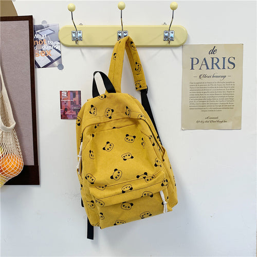 Casual backpack with panda motif Bowlift