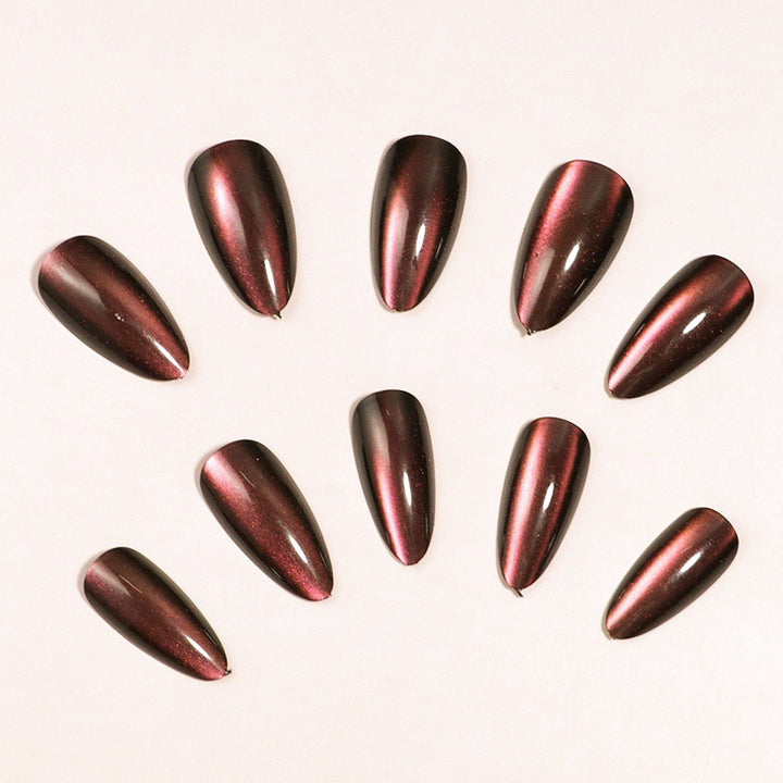Gradient Stiletto Press-On Nail Set Bowlift