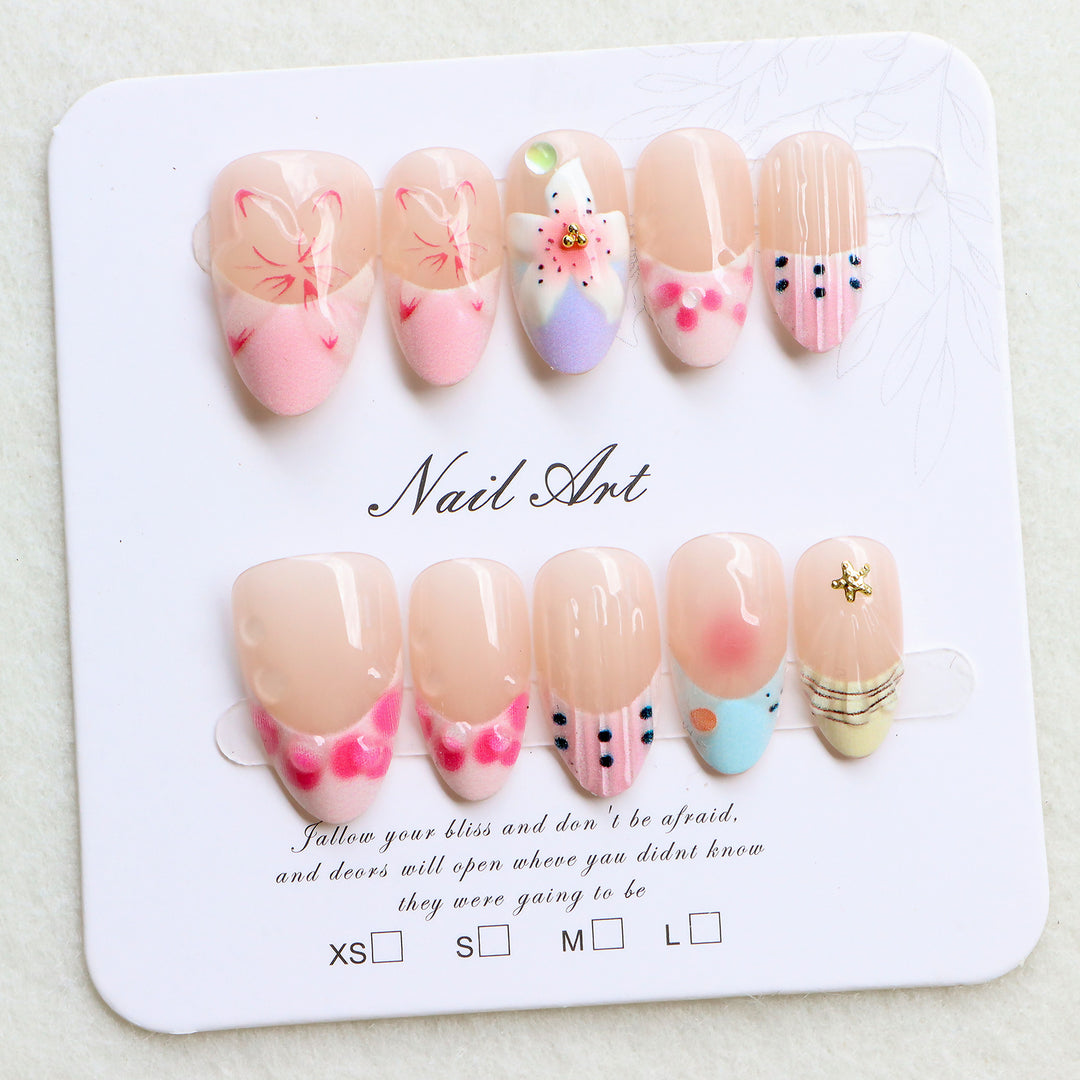 Playful Artisanal Press-On Nails Bowlift