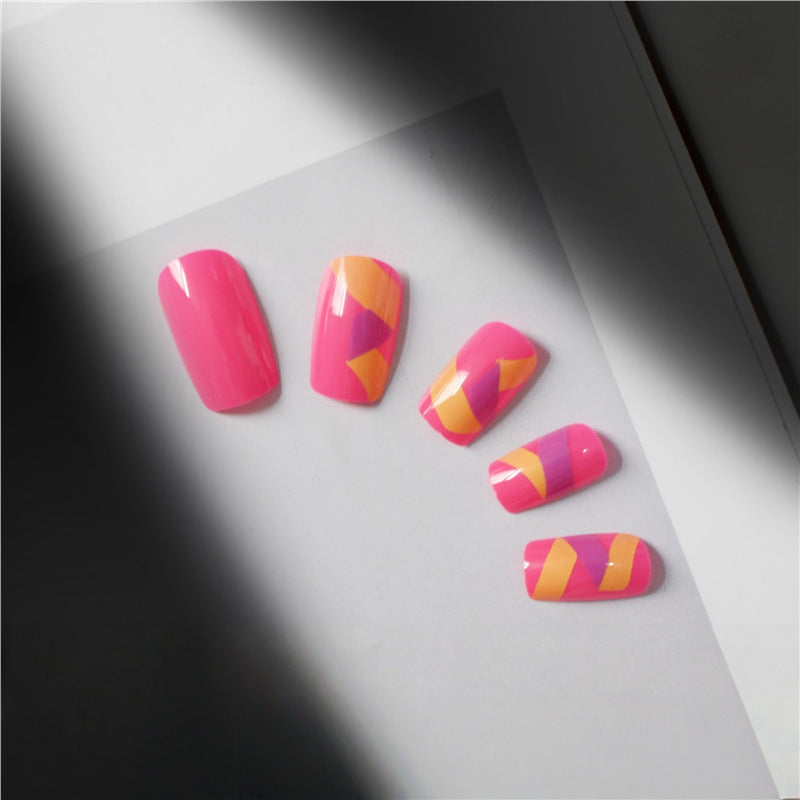Vibrant Nail Art Press-On Set Bowlift