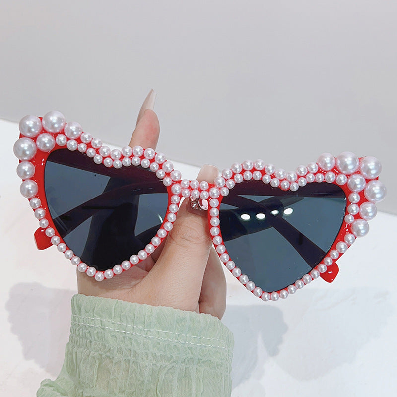 Cat-Eye Pearl-Embellished Sunglasses Bowlift