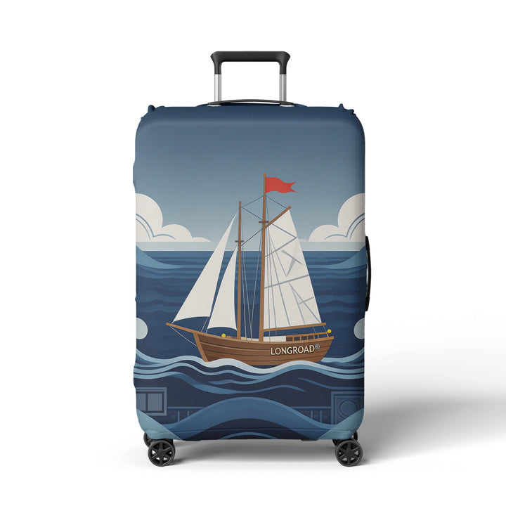 Women's suitcase cover with beach motif Bowlift