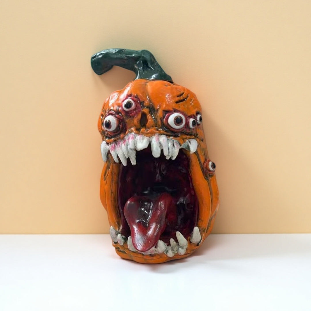 Creepy Pumpkin Figure Bowlift