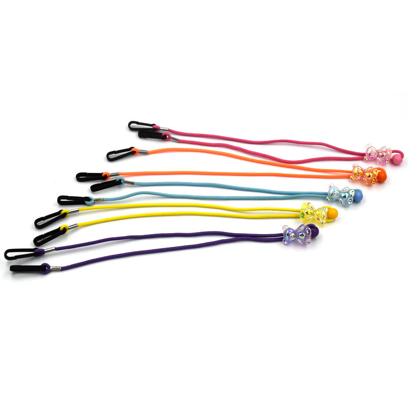 Adjustable Eyewear Retainer with Bead Detail Bowlift