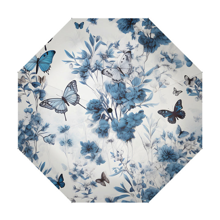 Ladies elegant umbrella with floral design Bowlift