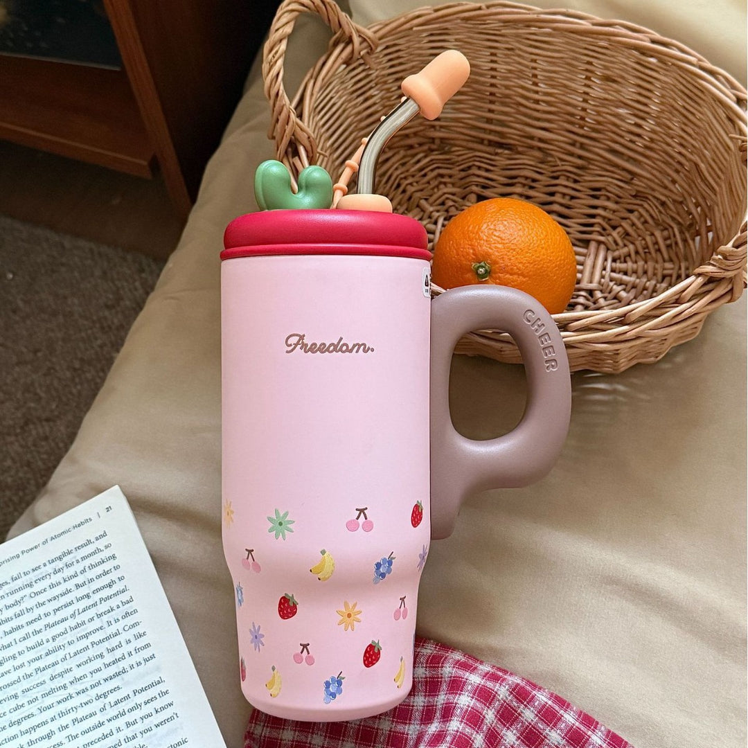 Women's drinking container with cheerful cat design Bowlift