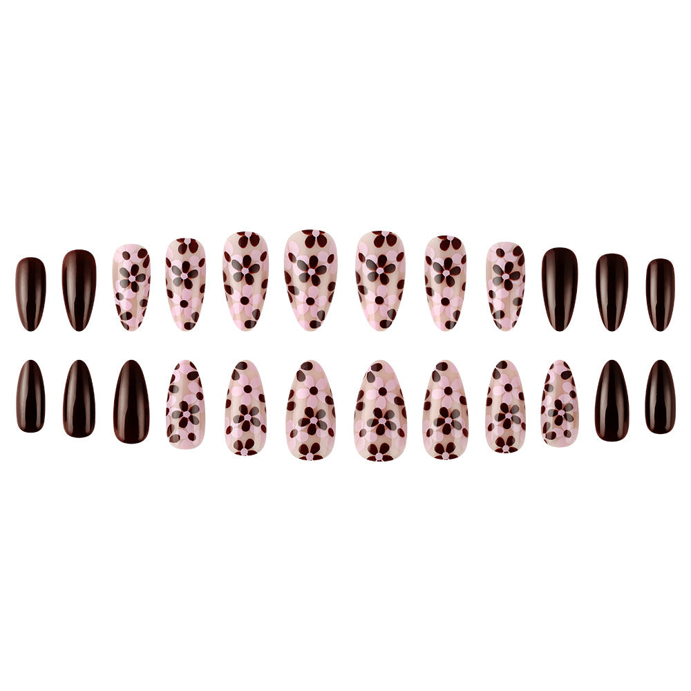 Floral Print Gel Nail Art Set Bowlift