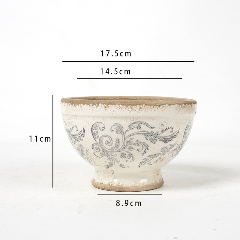 Floral Ceramic Planter Bowlift