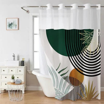 Artistic Floral Shower Curtain Bowlift