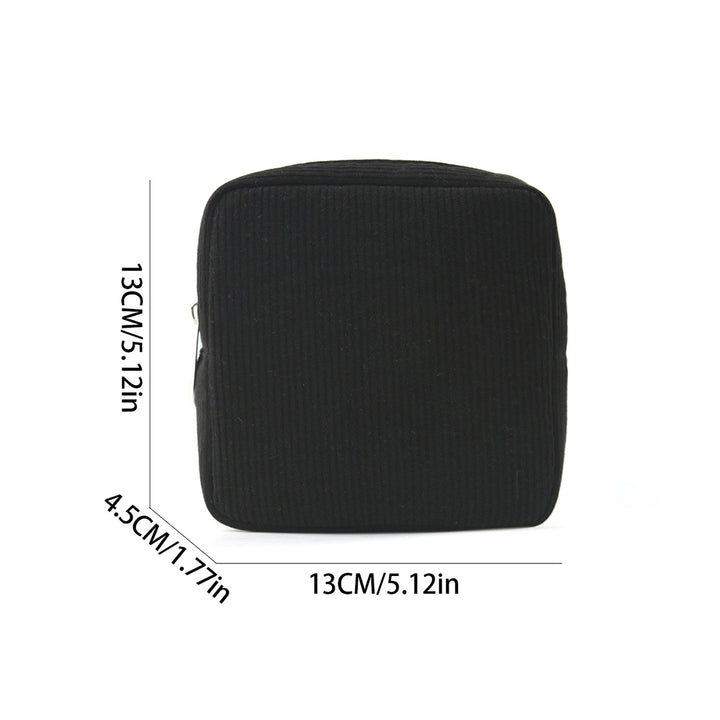 Cosmetic storage bag with structured surface Bowlift