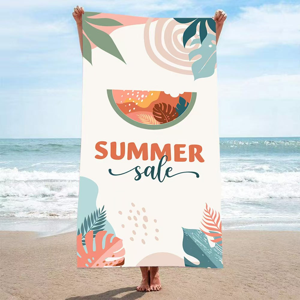 Women's beach towel with creative golf theme Bowlift