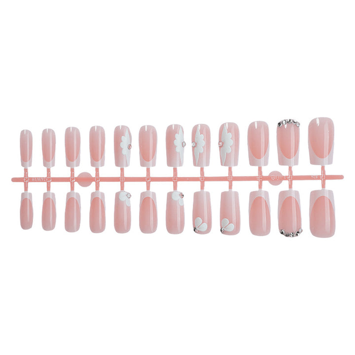 Floral Decorative Press-On Nails Bowlift