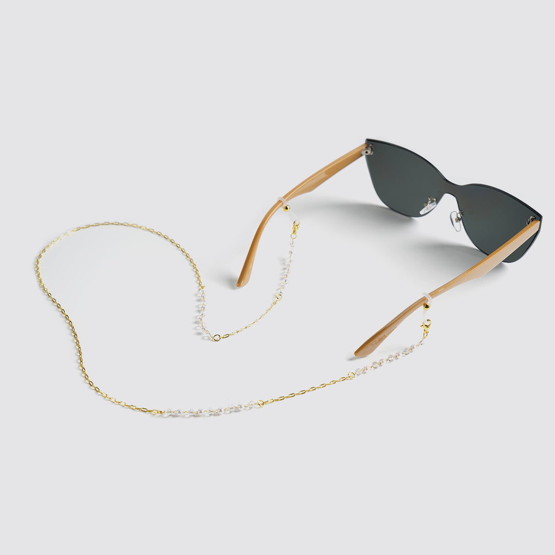 Elegant Pearl-Accented Eyewear Chain Bowlift