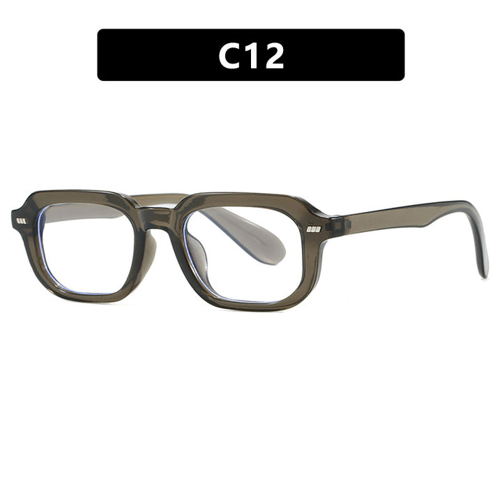 Women’s square sunglasses with high-gloss transparent frame and polarized lenses Bowlift