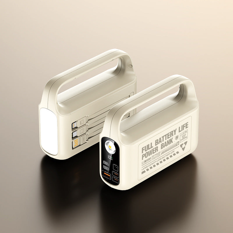 Portable power bank with integrated LED light and fast charging function Bowlift