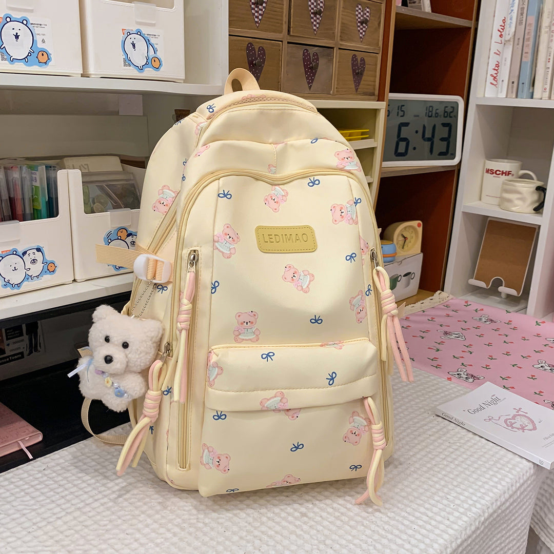 Cute Character-Printed Backpack Bowlift
