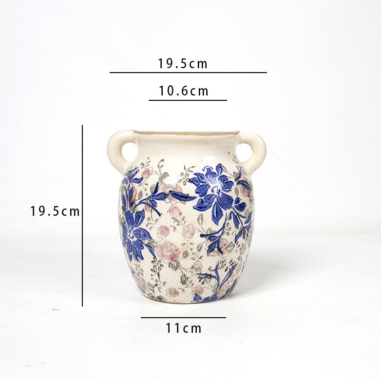 Flower decoration vessel with playful pattern Bowlift