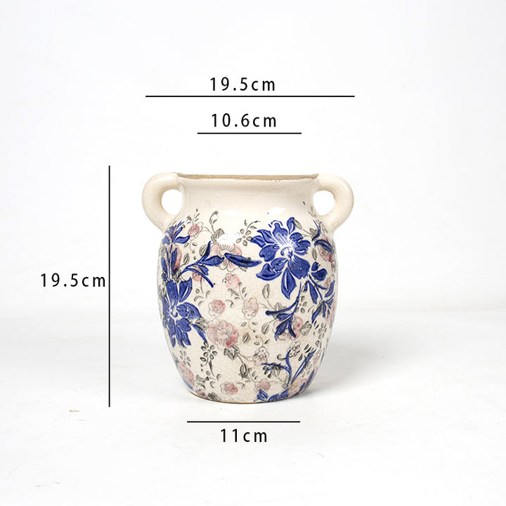 Flower decoration vessel with playful pattern Bowlift
