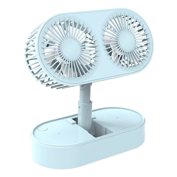 Dual-Blade Portable Desk Fan Bowlift