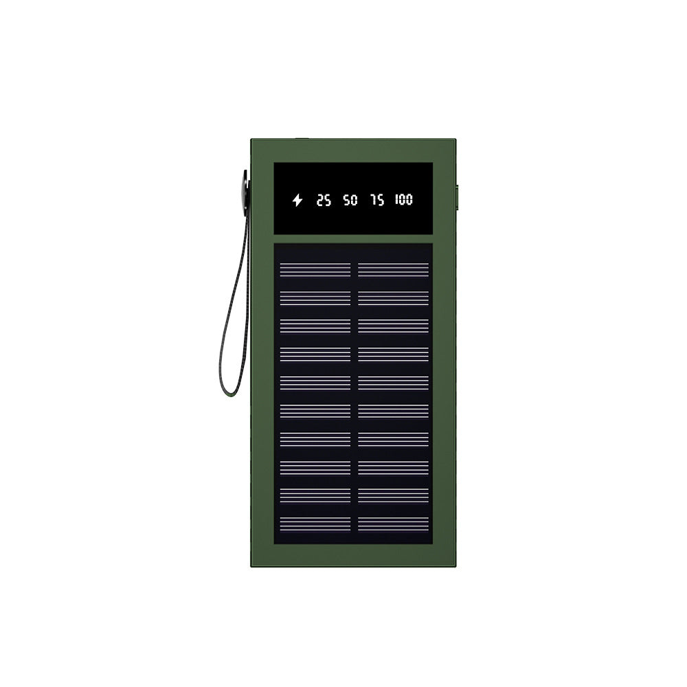 Portable Solar Power Bank with Digital Display and Innovative Charging Management Bowlift