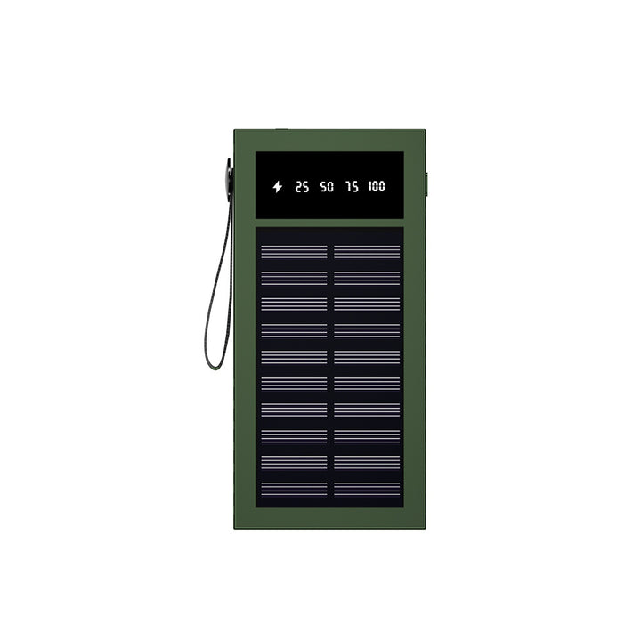 Portable Solar Power Bank with Digital Display and Innovative Charging Management Bowlift