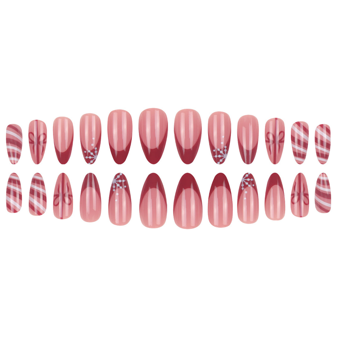 Festive Themed Stiletto Nail Art Extensions Bowlift