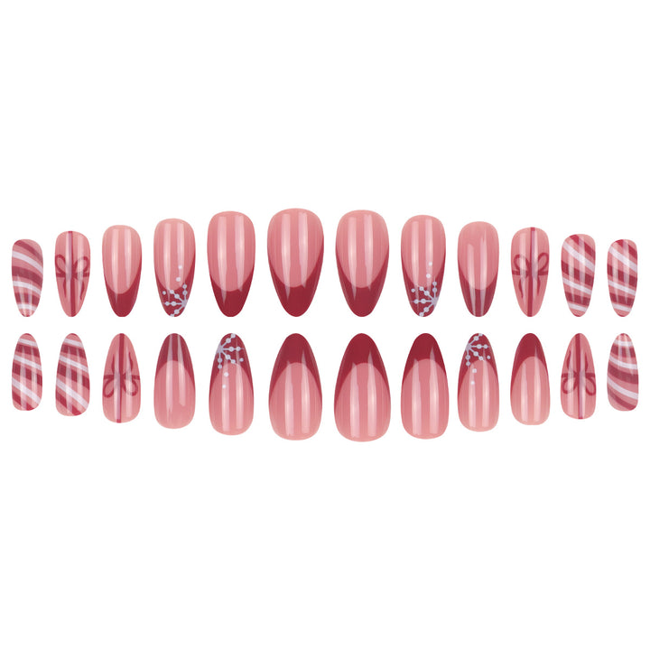 Festive Themed Stiletto Nail Art Extensions Bowlift