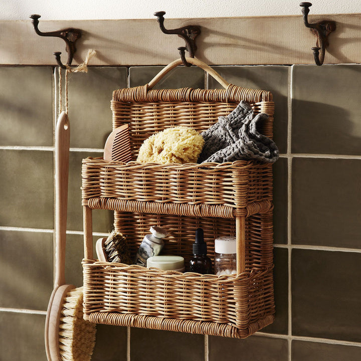 Braided storage basket with handle Bowlift