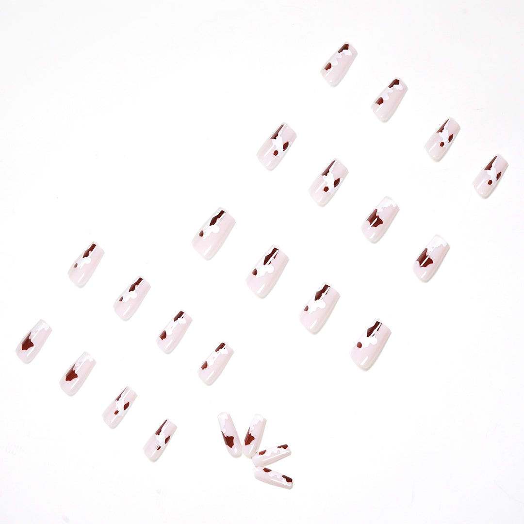 Artistic acrylic nails with elegant gradient and creative designs Bowlift