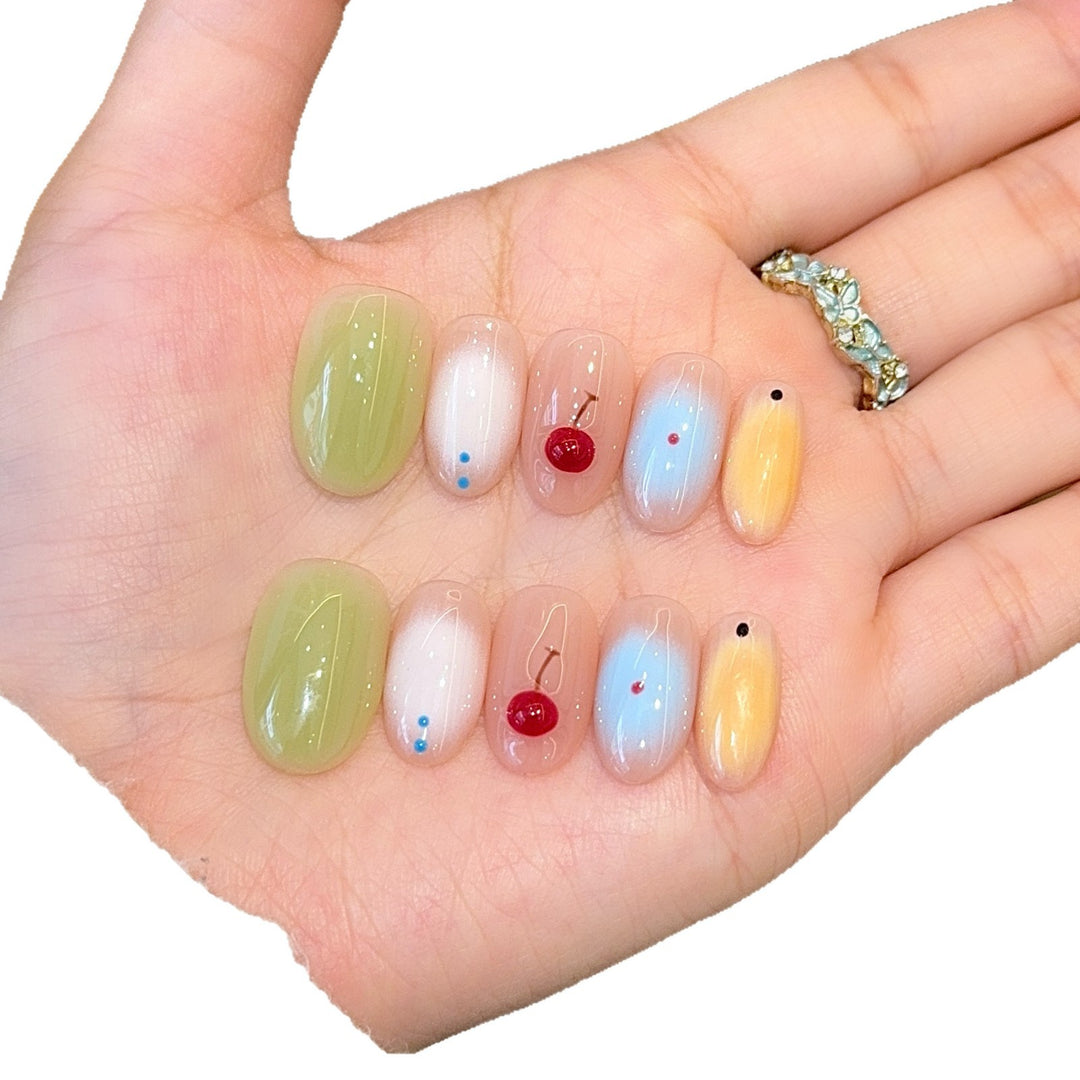 Art Nail Design with Cheerful Fruit Motif Bowlift